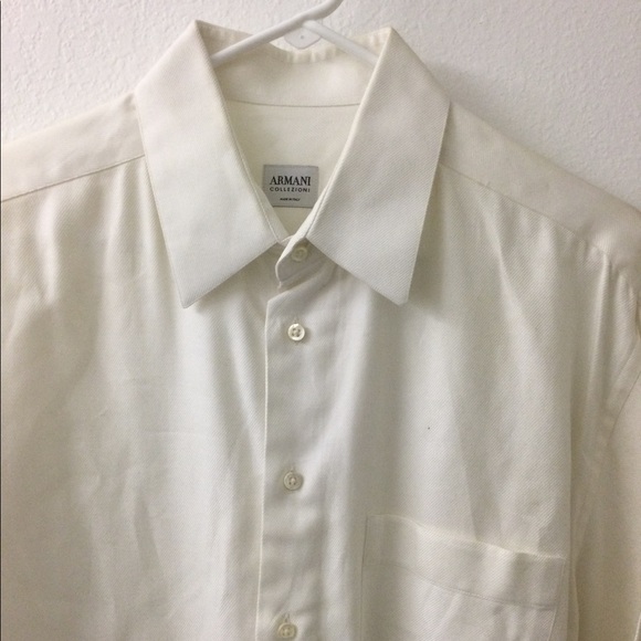 ARMANI COLLEZIONI Men’s Dress Shirt Made in Italy - Picture 4 of 9